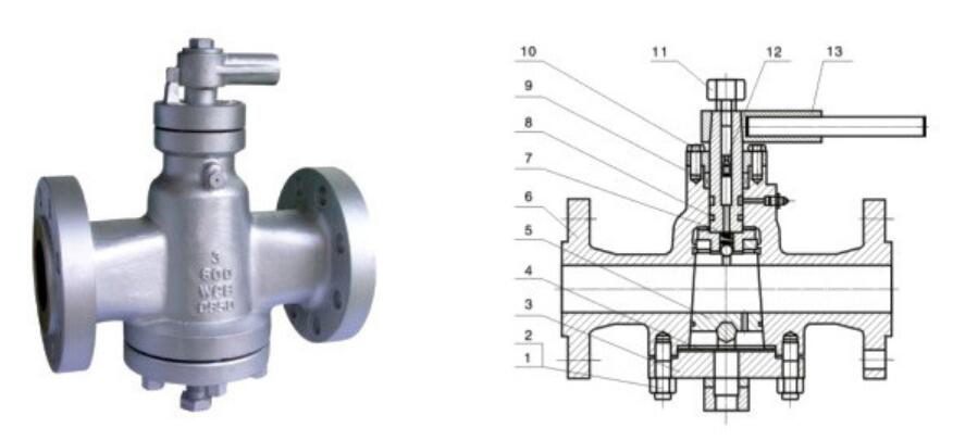 Customized pressure balanced lubricated plug valve structure