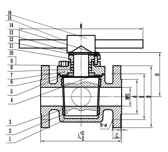 Full Port Sleeve Plug Valve Structure