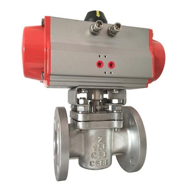 Pneumatic PTFE lined plug valve